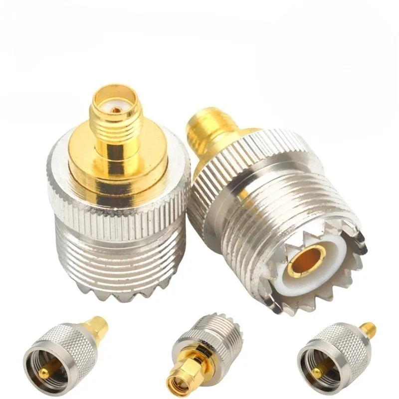 SO239 to SMA Female Adapter UHF to SMA RF Coaxial Connector SO239 Jack to SMA Jack 50 Ohm for CB Ham Radio