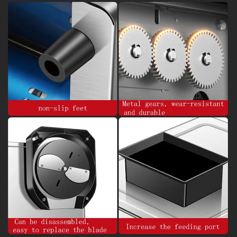 ماكينة تقطيع اللحوم الكهربائية الأوتوماتيكية التجارية المنزلية مفرمة اللحم قطاعة السمك قطاعة الخضراوات البصل فيليه تمزيقه القطاعة