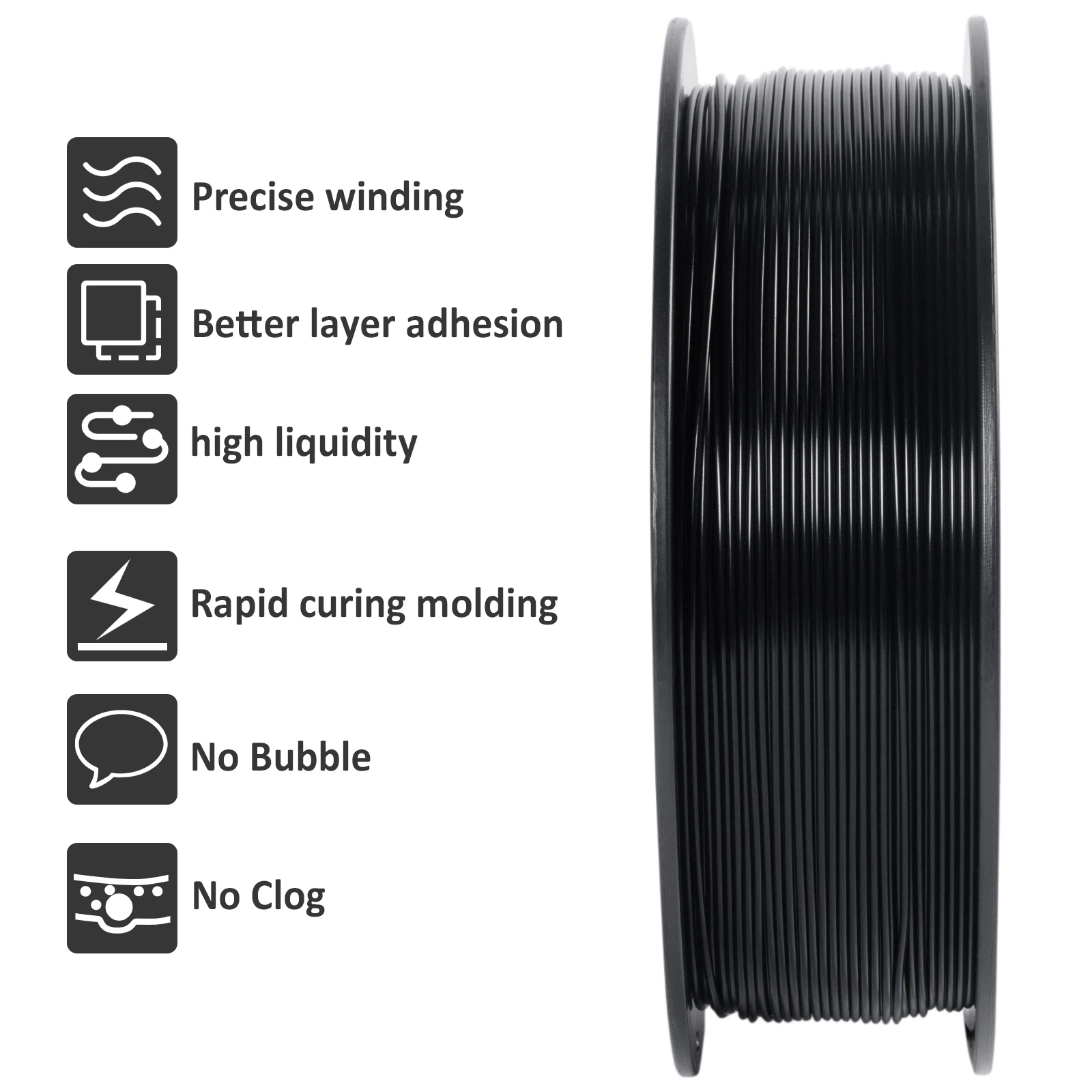 Filament do drukarek 3D GEEETECH High Speed PLA 1kg 1.75mm, lepsza płynność, szybsze utwardzanie i prędkość druku, wyższa jakość druku. — zdjęcie produktu 4