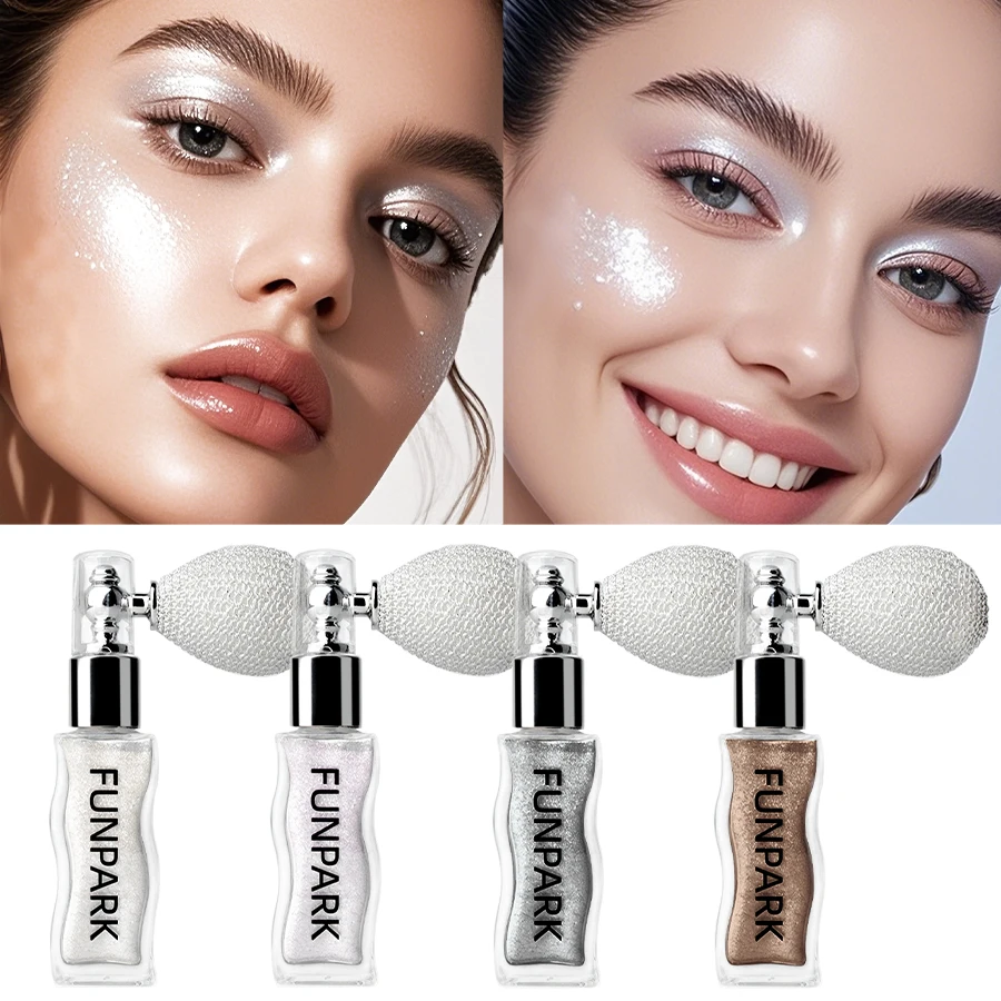 4 Colors High Gloss Powder Glitter Highlight Contour Brightens Whole Body&Face Highlighter  Bronzer Face Makeup Eye Cosmetics