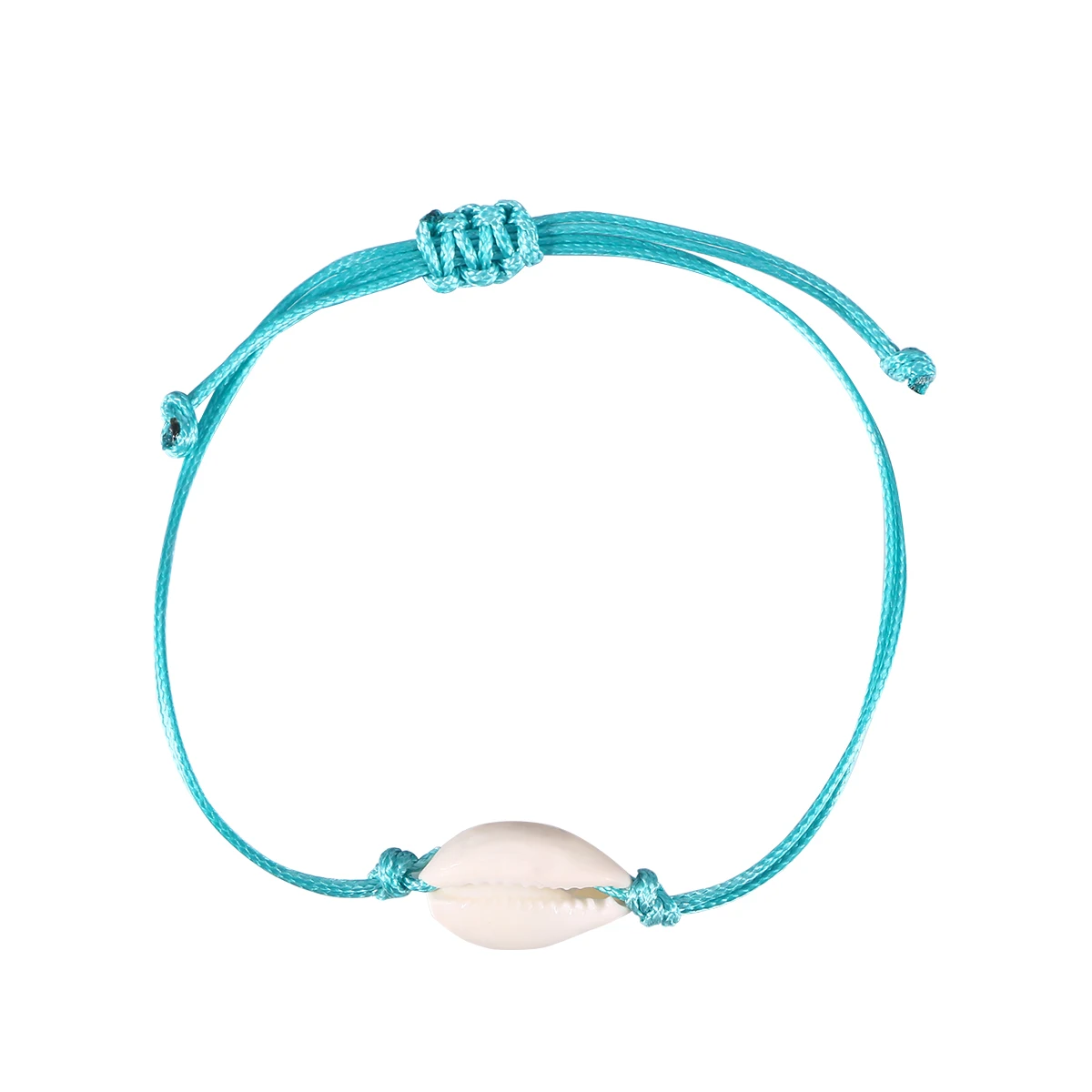 

1pc Shell Bracelet Women Hand-knitted Lightweight Durable Simple Boho Jewelry Gift Adjustable Size Travel Daily Life
