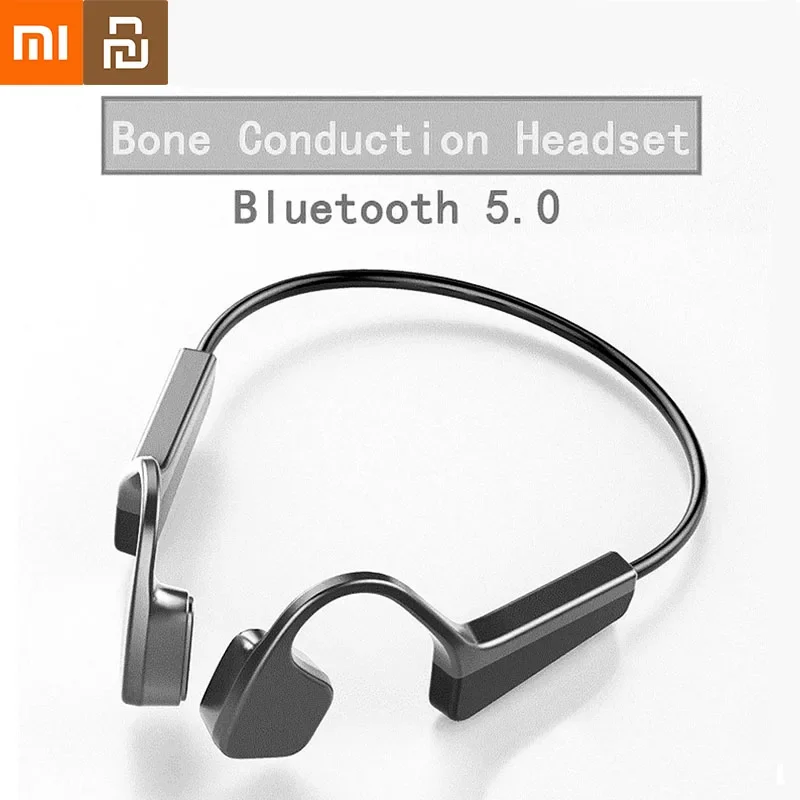 Xiaomi Youpin Wireless Earphone Bone Conduction Sports Headphones Bluetooth-Compatible Headset Hands-free with Mic for Running