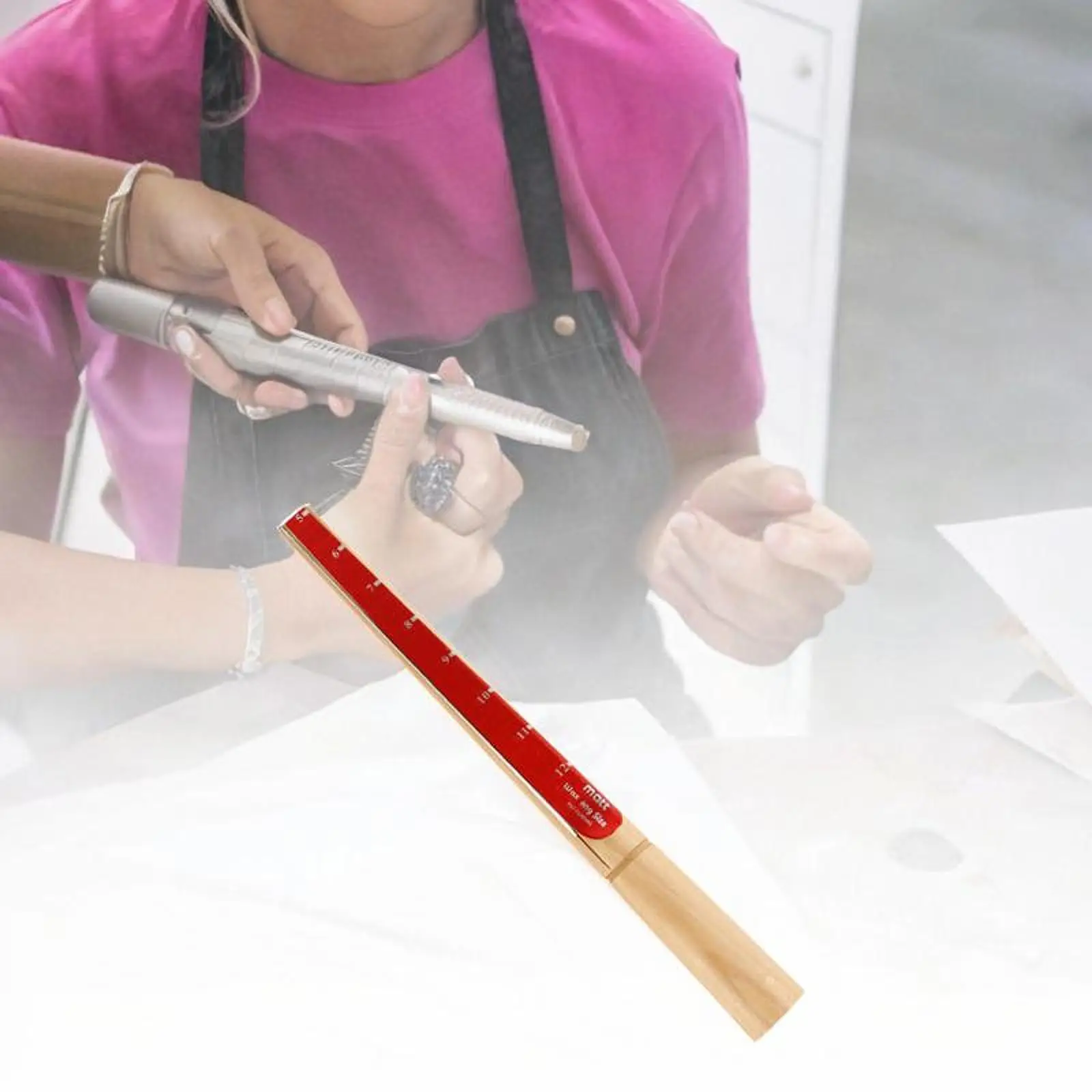 

Размер воскового кольца, деревянная палочка для увеличения отверстия для ремонта, практичный размер пальца