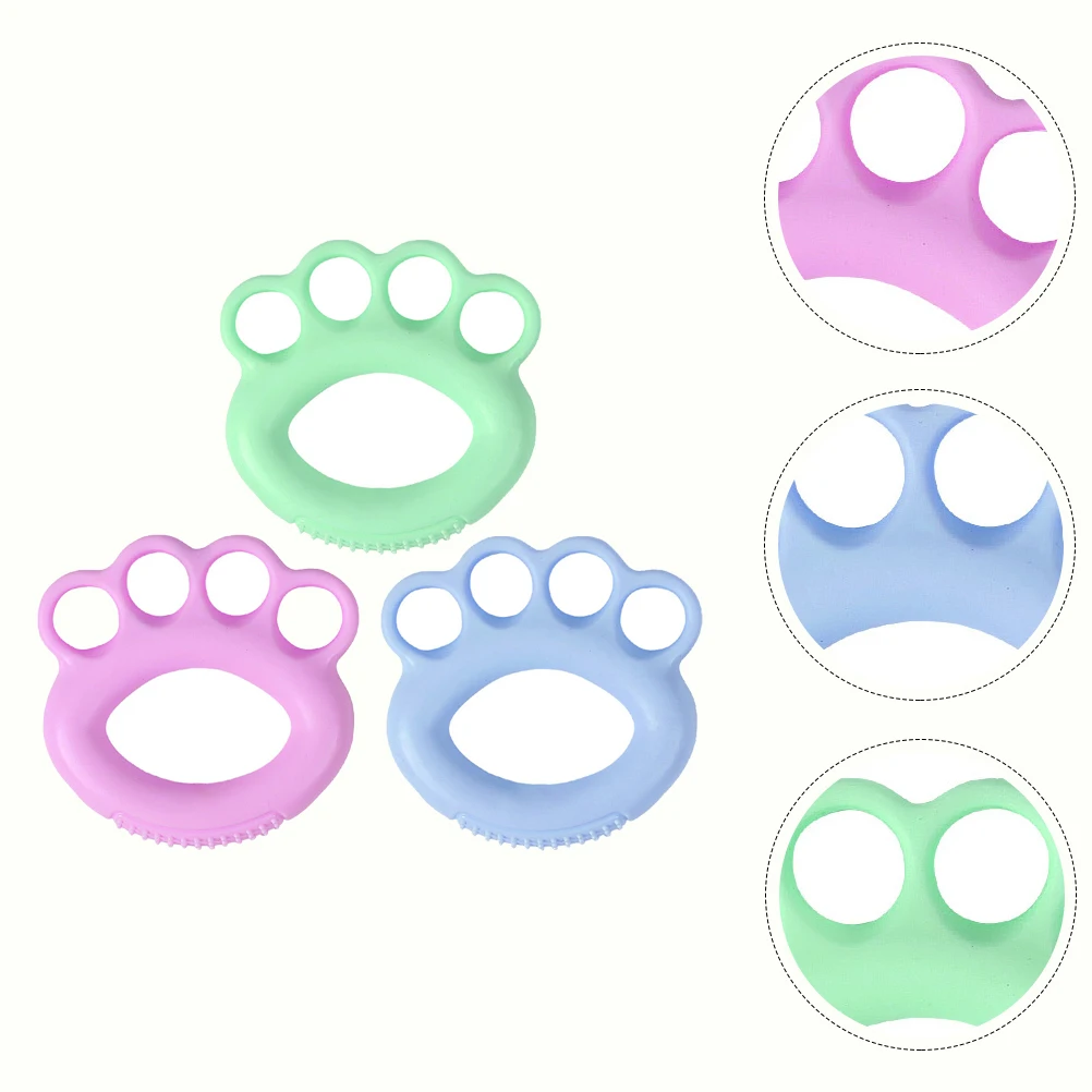 

3 Pcs Manual Grip Fitness Ring Finger Exerciser Tpr Hand Rehabilitation Devices
