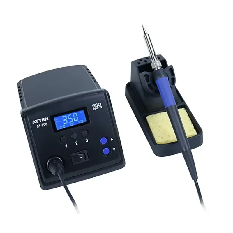 for ATTEN ST-100 Electric Welding Station 100W Adjustable Constant Temperature Digital Display Anti-static Sleep Mode