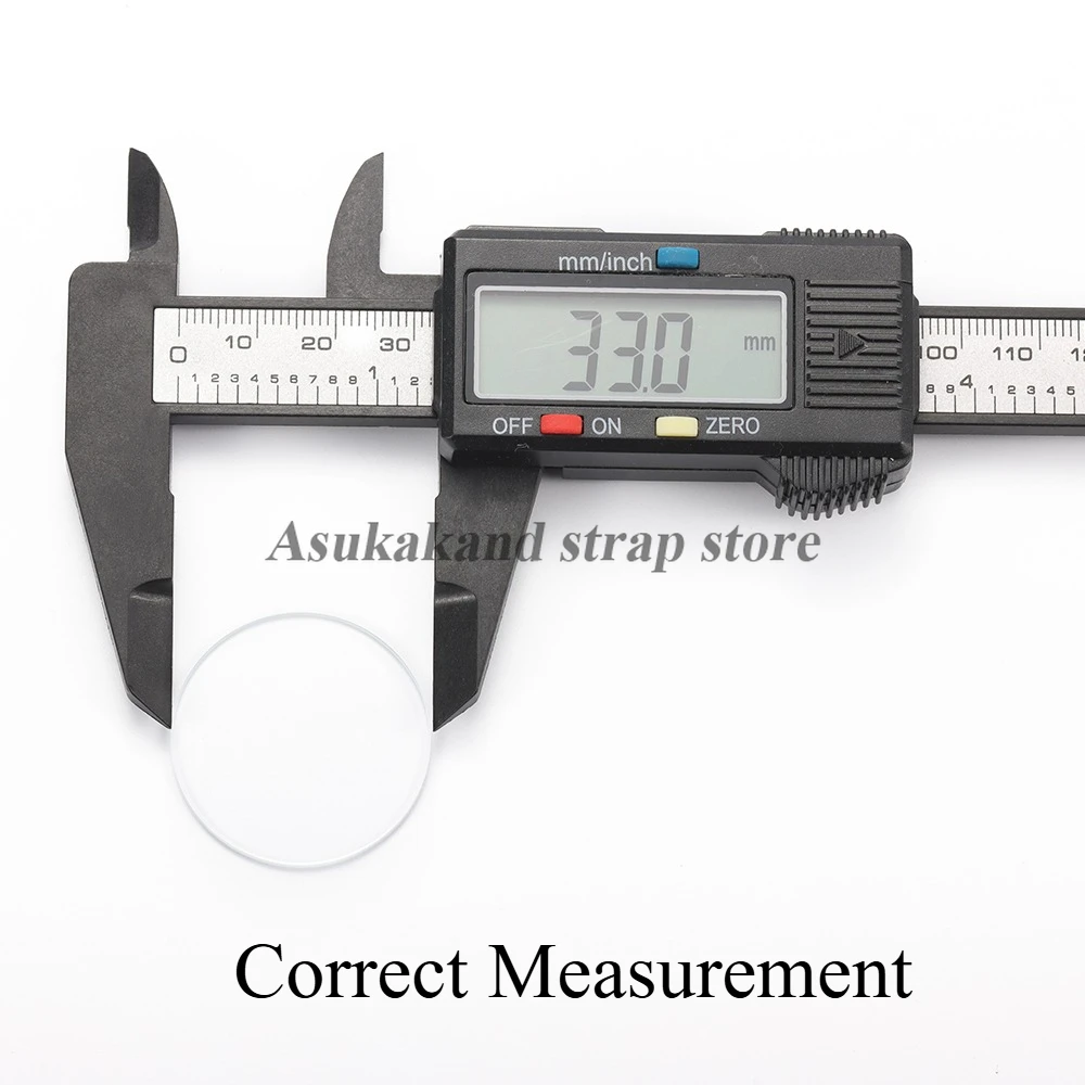 1PCS 26mm to 33mm Diameter High Definition 1mm Thickness Watch Glass Plane Mirror Replacement Glasses Watch Repair Tool Part