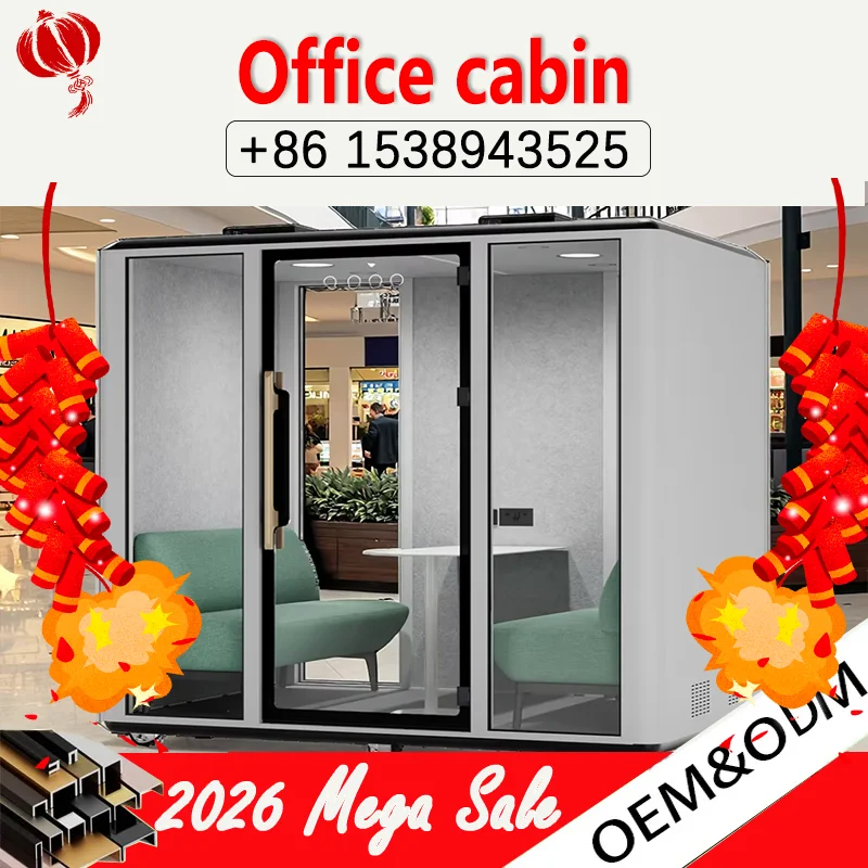 

Предварительно изготовленная звукоизоляционная офисная кабина, портативная звукоизолирующая будка, сверхпрочная, простая в сборке, для записи музыки, телефонных звонков, офиса