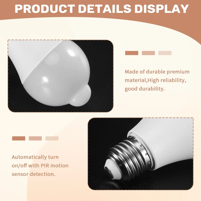 AD23-85-265V E27 PIR датчик движения лампа 12 Вт лампа с датчиком движения инфракрасный детектор движения охранный свет