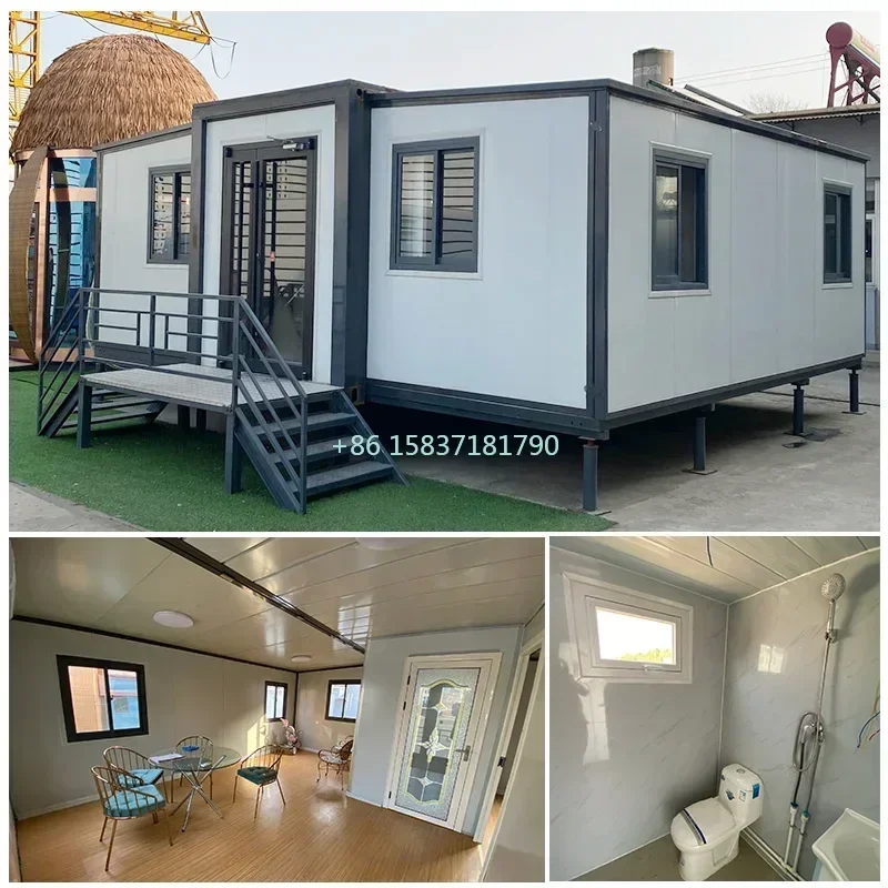 Foldable Container House 3 Bedroom 20ft Modular Container House Casas Prefabricadas Mobile Tiny Home Expandable Container House
