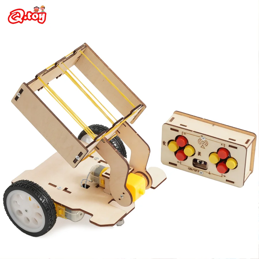 DIY Remote Pick Up Ball Car Model Teenager Science Toys Assembled Experiment Material Kits for Kids Educational Toys for School