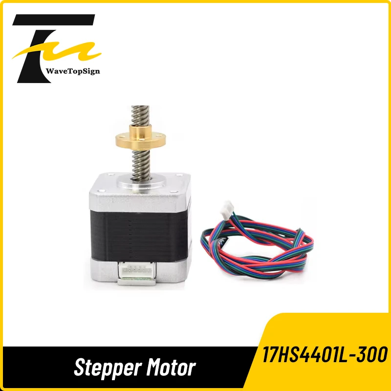 

WaveTopSign Stepper Motor 17HS4401L-300 T8 Screw Lead 8mm 300mm Mill Cut CNC Engraving Machine