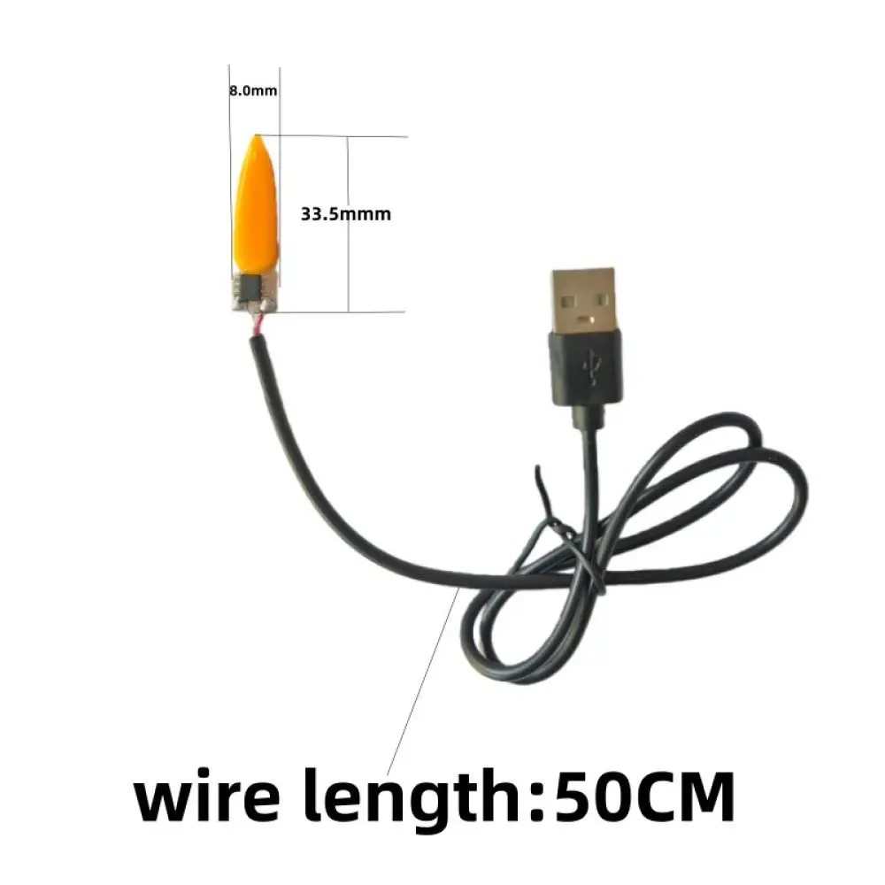 Dynamic Flame Effect PCBA Module 5V USB Connection Corn Wick Circuit Board For Candle Lamp DIY Upgrade Project