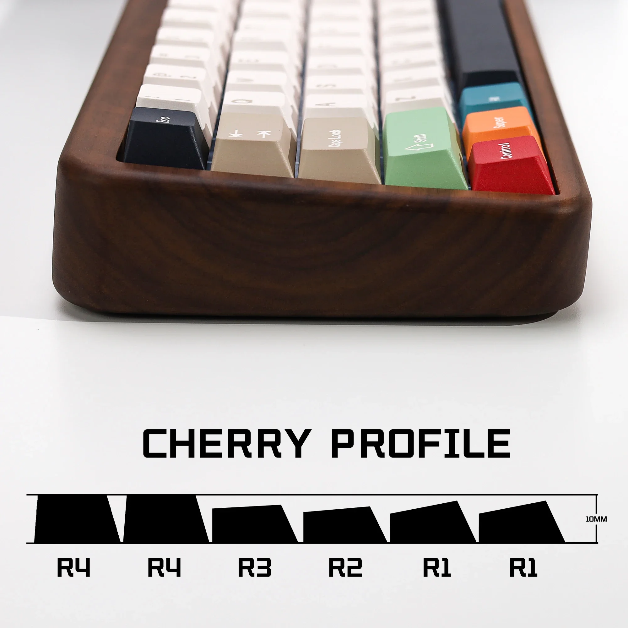 KBDiy GMK Foundation Keycaps PBT Cherry Profile voor mechanisch toetsenbord Keycap 75% aangepaste Retro 143 toetsen Caps voor MX-schakelaars