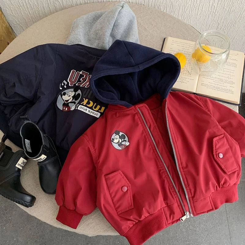 

Детская хлопковая куртка 2025, новая зимняя лоскутная стеганая куртка с капюшоном, модная толстая теплая детская верхняя одежда с длинными рукавами