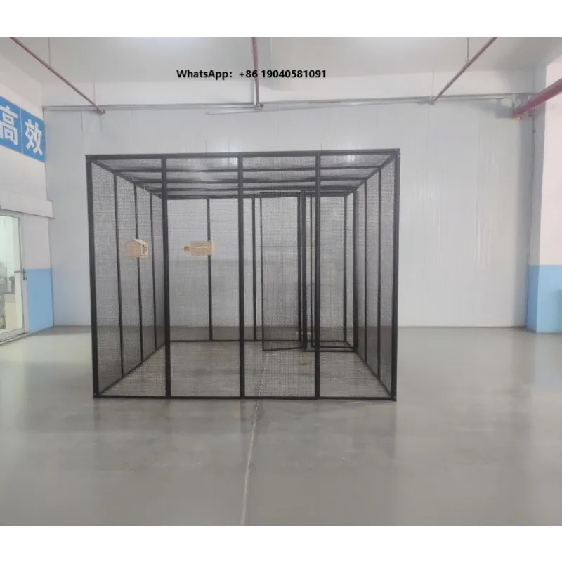 Large Shaped Bird Pen Outdoor Pet House Waterproof Bird House Weatherproof Roofed Metal Birdhouse  Customization With Wire Mesh