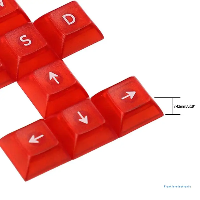9 Keys DSA Height Keycaps for WASD Direction ESC for Key Translucent Backlit Keycap For Cherry MX Switch Mechanical DropShipping