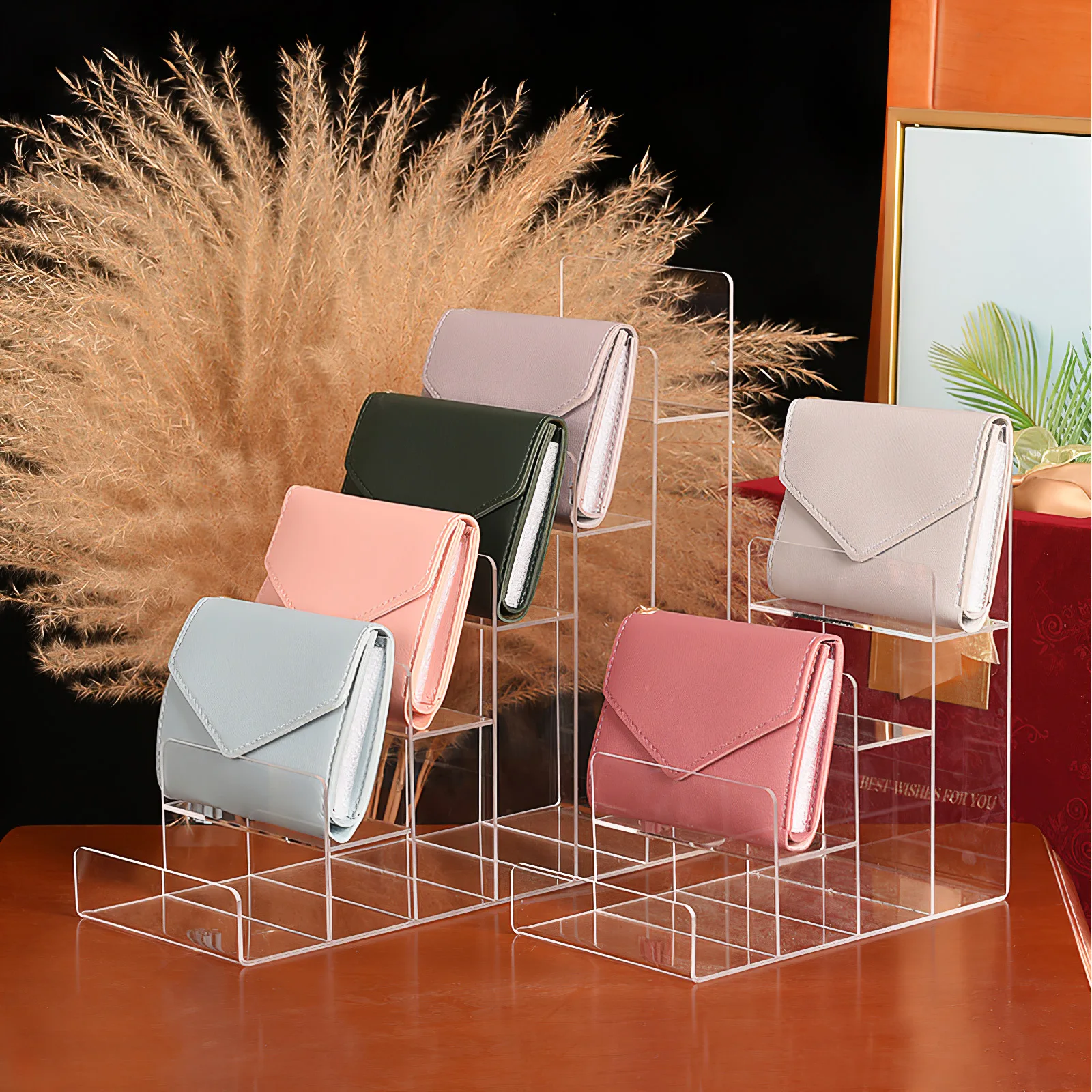 

1Pcs Acrylic Multi-Layer Display Rack High-Definition Transparent Storage Shelf Wallet Holder Jewelry Glasses Stand