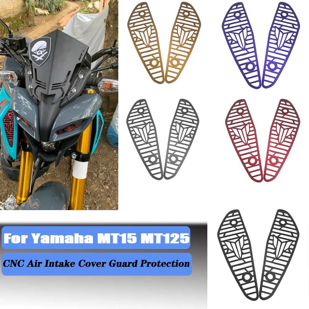 Accesorios de motocicleta CNC cubierta de entrada de aire protección protectora para Yamaha mt125 MT-125 MT 125 15 2020 MT15 MT-15 2018 2019 2020