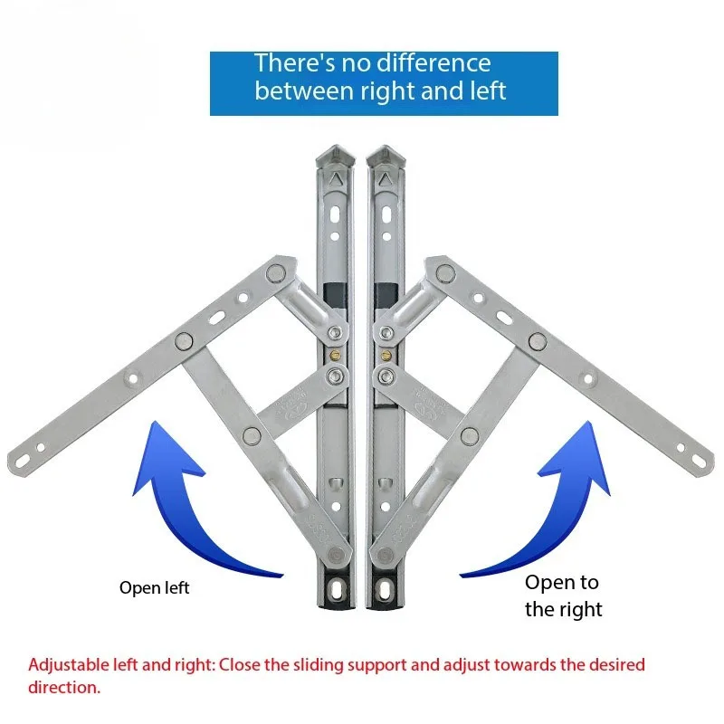 10/16 Inch Window Wind Stopper Telescopic Hinge Casement Support Sliding Strut Bracket Windproof Hardware Wind Brace Accessories