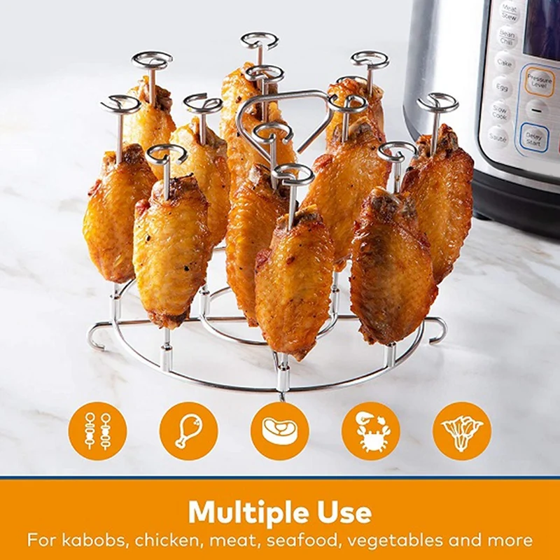 A09G-Grills Dehydration Racks,Skewer Stand Suitable for Ninja Foodi 8 Quart Air Fryer Accessories