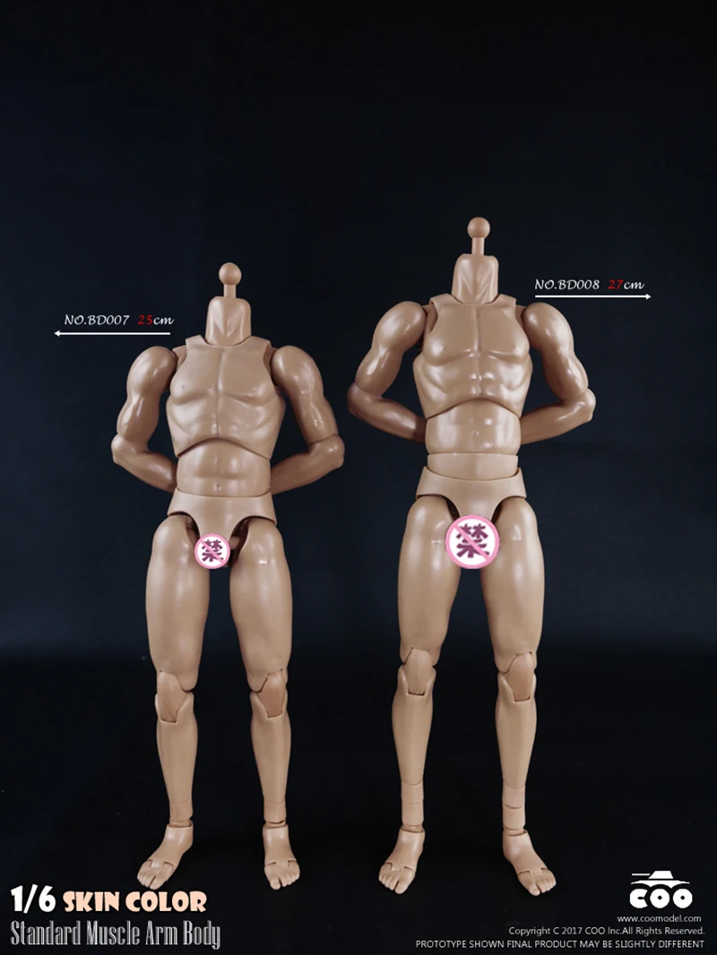 1/6 25cm/27cm Male Standard Muscle Body BD001/BD002/BD003/BD004/BD007/BD008/BD009/BD010 for 12\'\' Action Figure Model