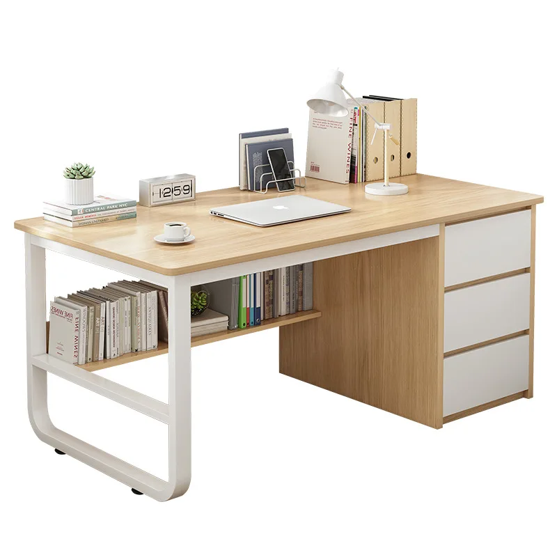 *Modern Home Study Desk Chair Combination Simple Desktop Office Computer Desk Comfortable Bedroom Table Student Learning Writing