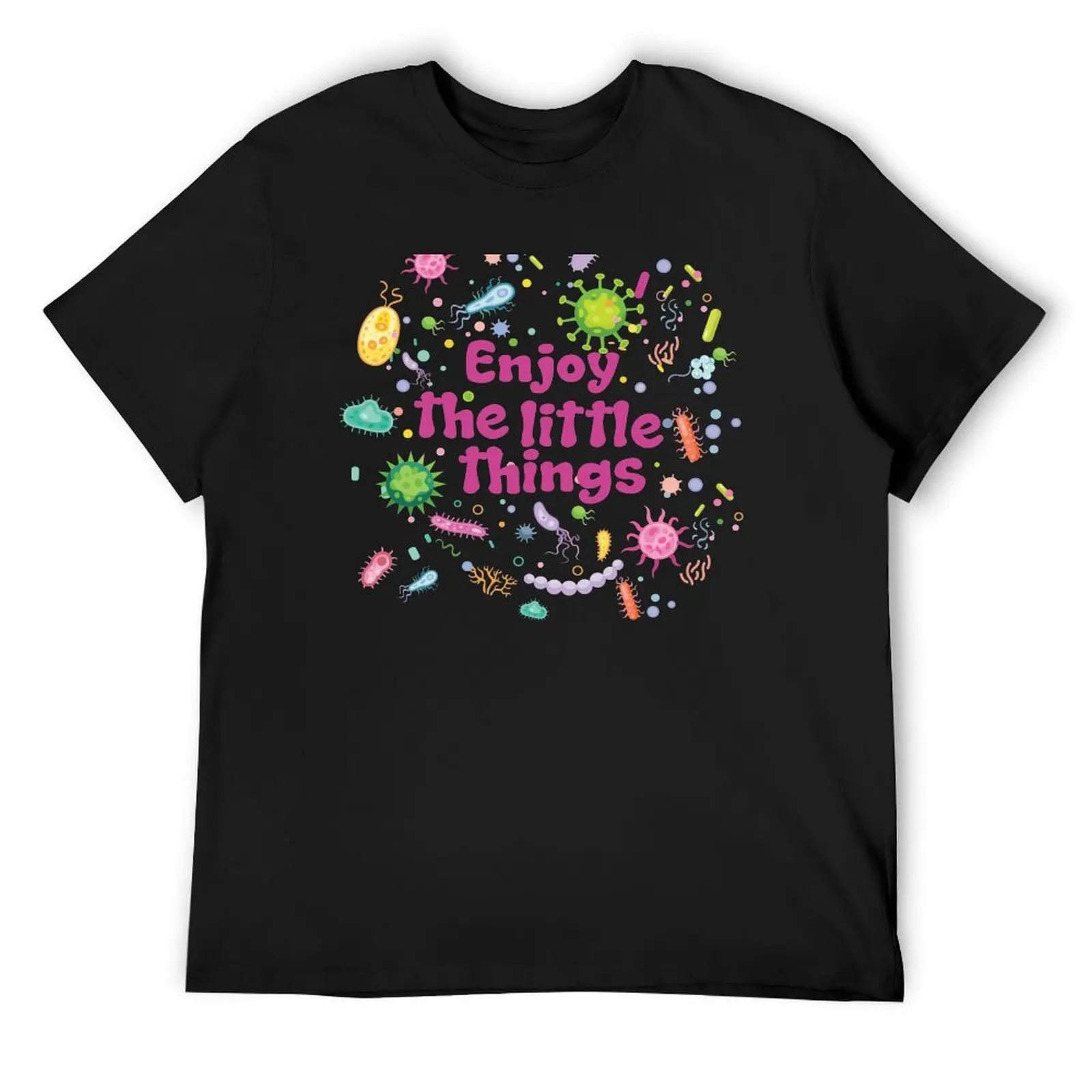 Enjoy the little things underthe microscope clinical microbiology, T-Shirt new edition vintage graphic tee Short sleeve tee men