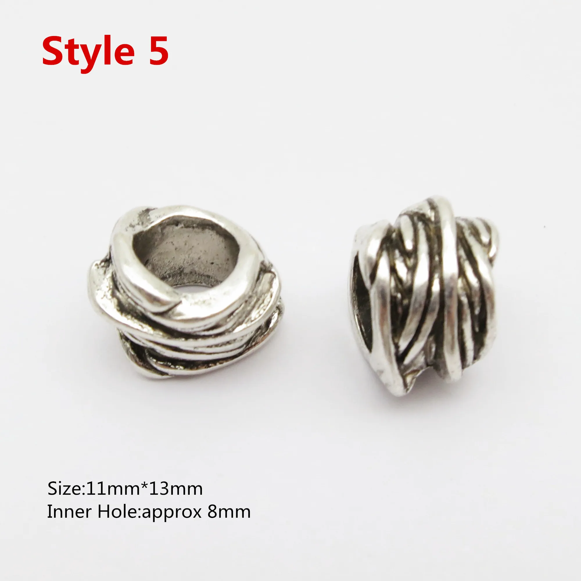 2 قطعة الخرز الفايكنج الرونية لصنع المجوهرات Dreadlock الشعر اللحية الخرز أنبوب لتقوم بها بنفسك الملحقات