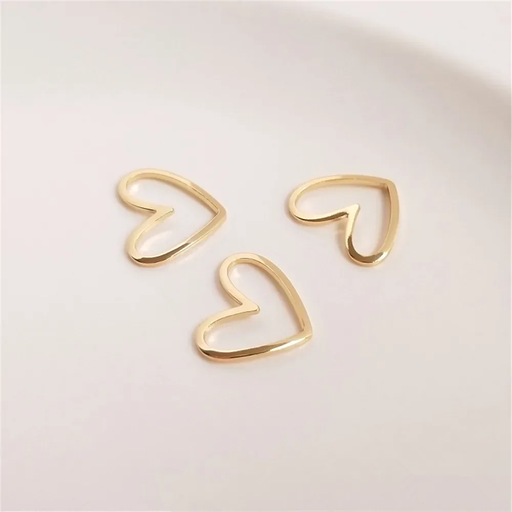 

Hollow curved heart shaped heart accessories diy first accessories connected accessories earrings hanging ornaments