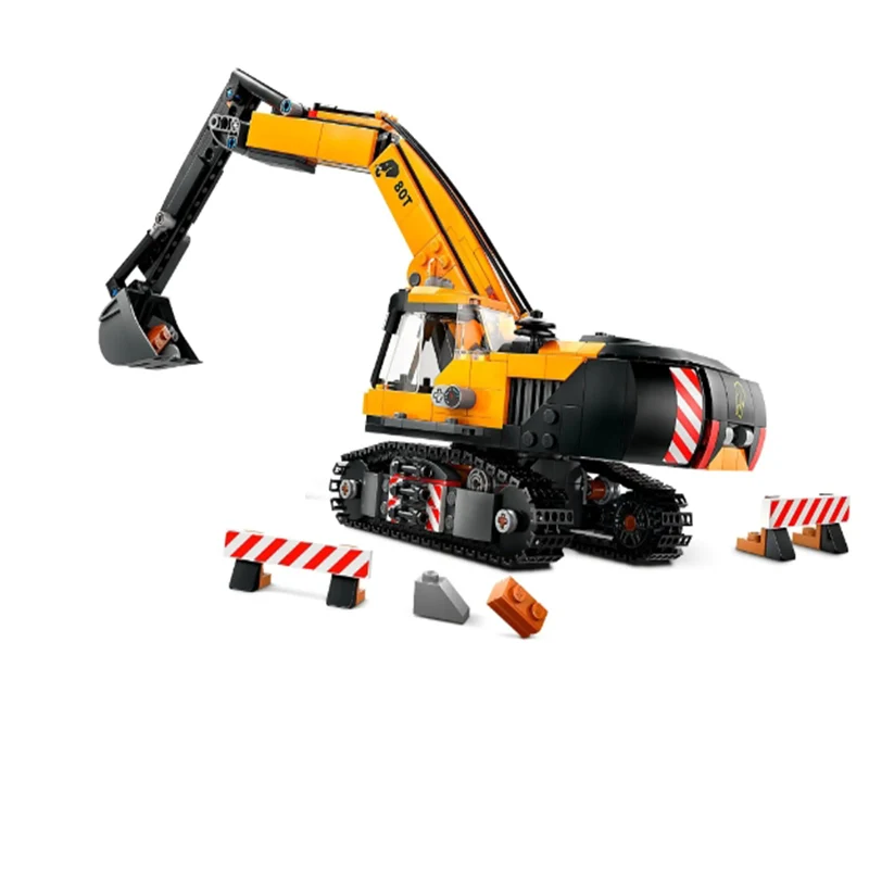 633pcs Hot toy 2024 new city building excavator blocks are compatible with 60420 city blocks children's toys Gift boys