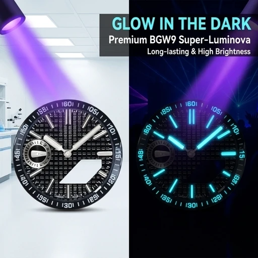 Premium Waffle texture Watch Mod For CASIO GA2100 GA 2110 Watch Dial BGW9 C1 Lume Metal hands 3in1 Offshore Mod kit view 4