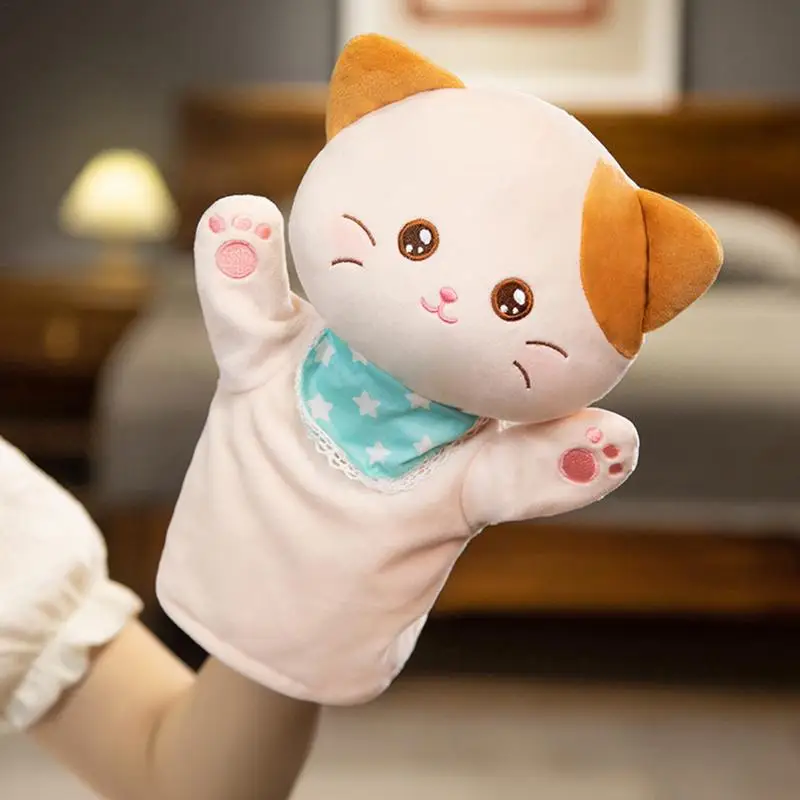 Plush Puppets For Kids Animal Stuffed Hand Puppet Interactive Role Play Storytelling Plushies Pretend Plush Toy For Show Theater