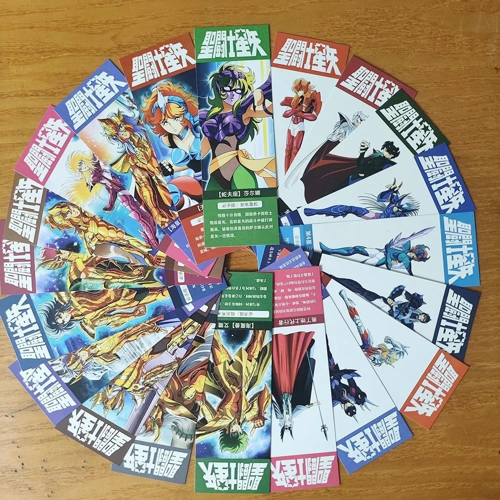 

Saint Seiya Character Card A set of 20 Bookmarks Athena Seiya Shiryu Hyoga Shun ikki Knights of the Zodiac Marina God Warrior