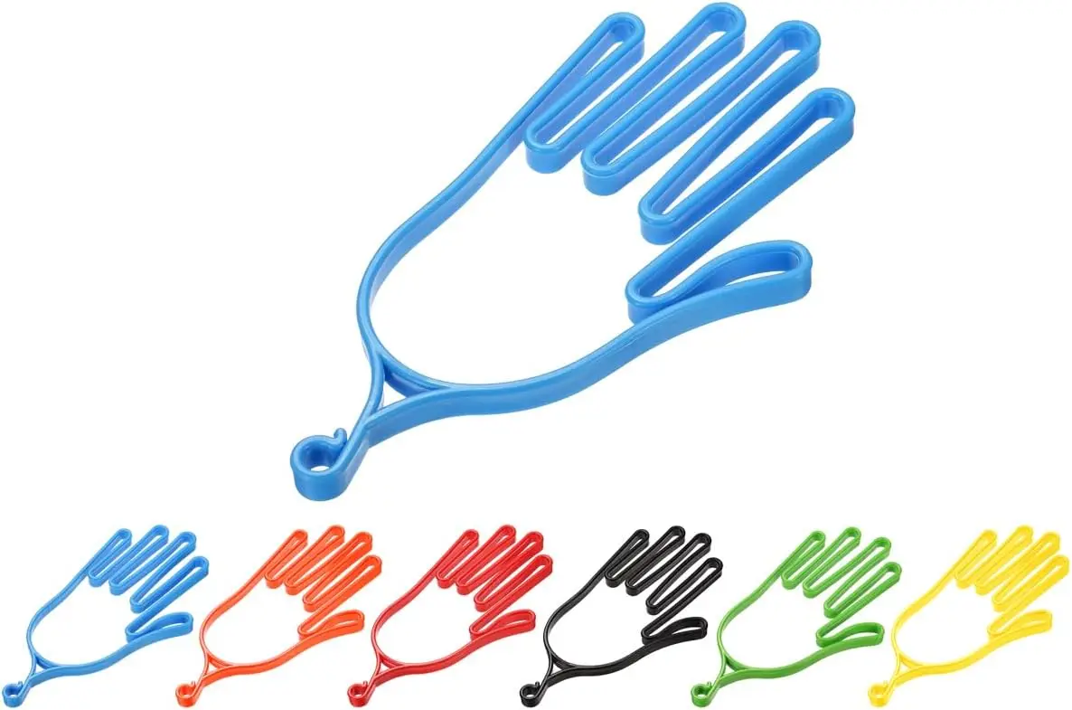 Golf Gloves Stretcher, Plastic Keeper Support Rack Holder Dryer Hanger Frame with Hanging Hook