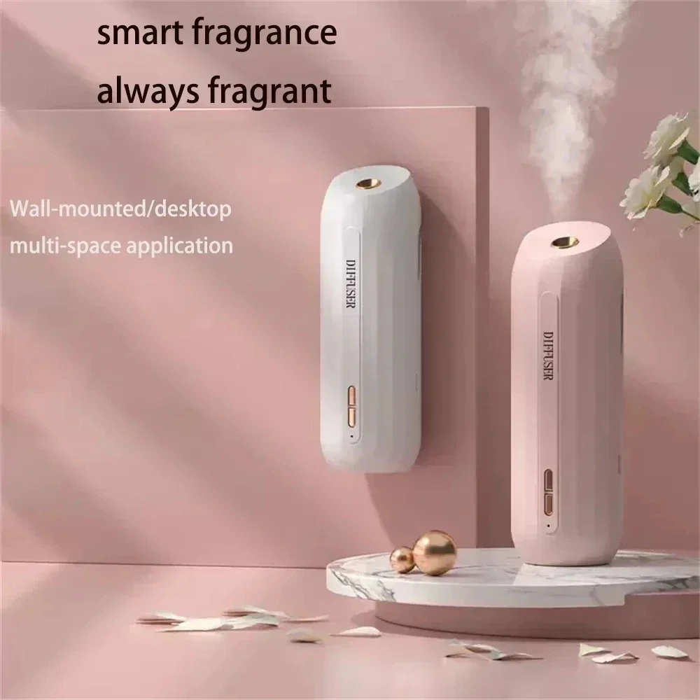 Mini Essential Oil Aromatherapy Machine Smart Sensor Ultrasonic Essential Automatic Fragrance Diffusion for Bedroom Bathroom Car