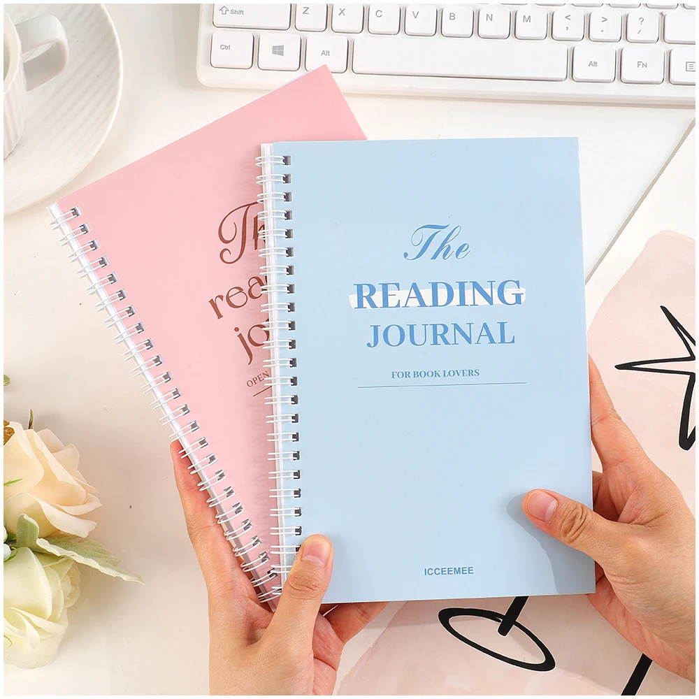 56 Sheets Undated Reading Journal Book Log & Review Templates with Bookshelf For Book Lovers Readers Review Books Easily Planner