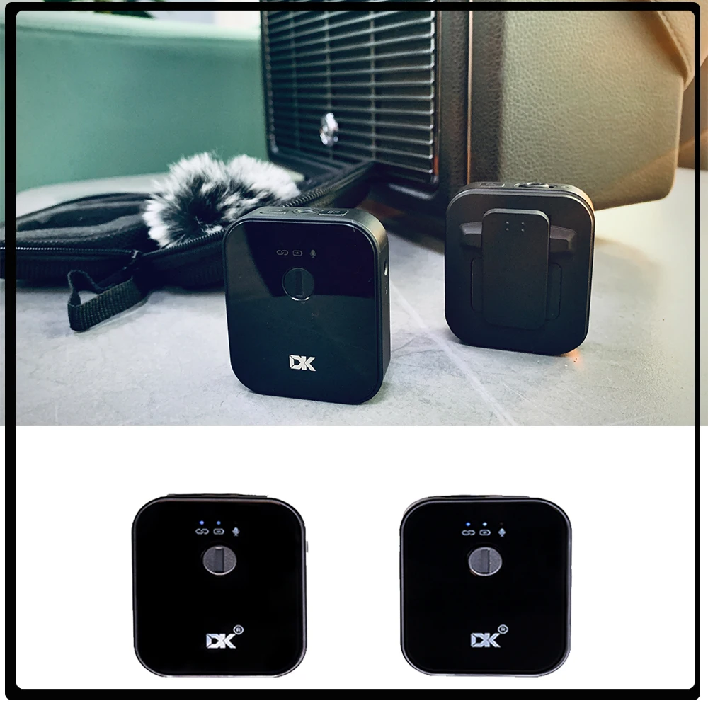 

MP-6 2.4G Wireless Lavalier Microphone Lapel Mic Noise Reduction Anti-Interference Microphone YouTube Live Video Interview