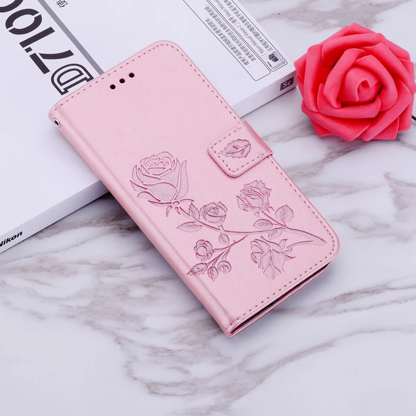 Rose Flower Leather Wallet Case For Samsung Galxay A01 A02 A03 Core A10 A10S A20S A20E A30 A40 A50 A70 Flip Book Cover Card Slot