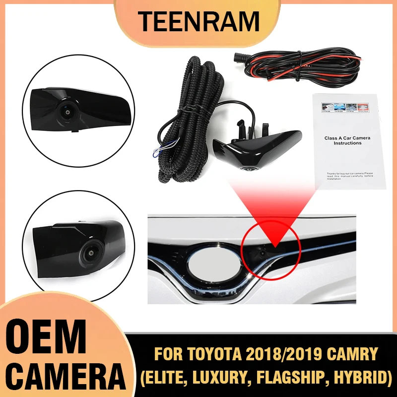 

TEENRAM For Toyota ​​​​​​​2018 2019 Camry Camera Vehicle AHD 1080P 150 Fisheye Car Front View Camera Waterproof Parking Monitor