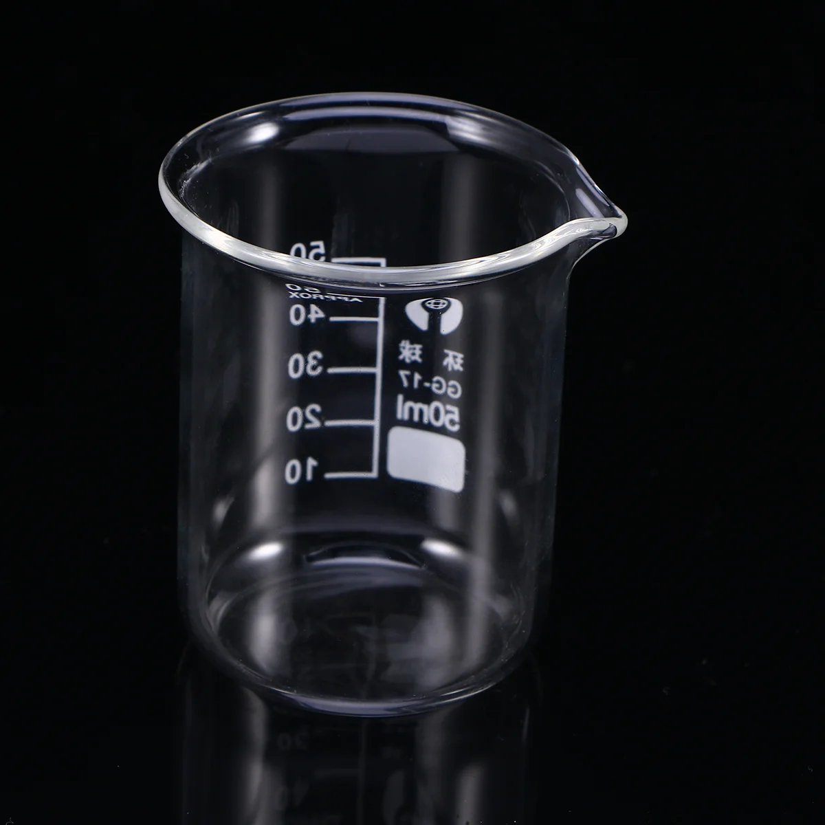 Bécher en verre gradué de qualité supérieure, tasse à mesurer, haute fierté, outil en verre pour l'expérience des étudiants, la chimie, 50ml