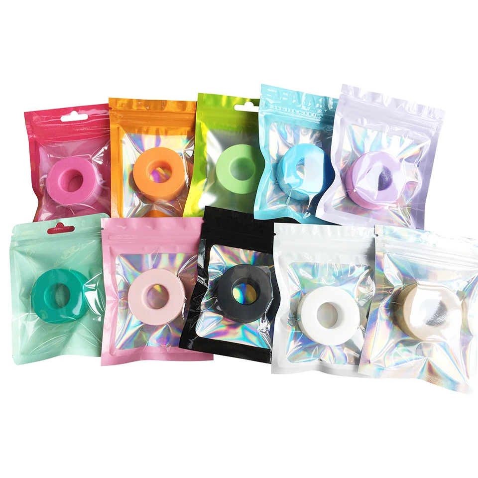 1/5/10Pc Non-woven Silicone Gel Eyelash Tape Breathable Sensitive Resistant Microporous Eyelash Extension Color Tape Eye Sticker