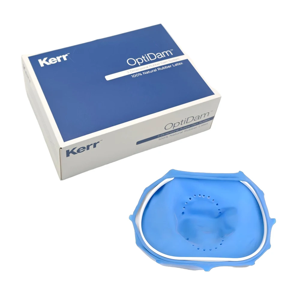 

OptiDam Rubber Dam Refill Kerr Dental 60pcs Anterior Posterior 3D Punch Free Rubber Dam Sheets Isolation Endodontic Restorative