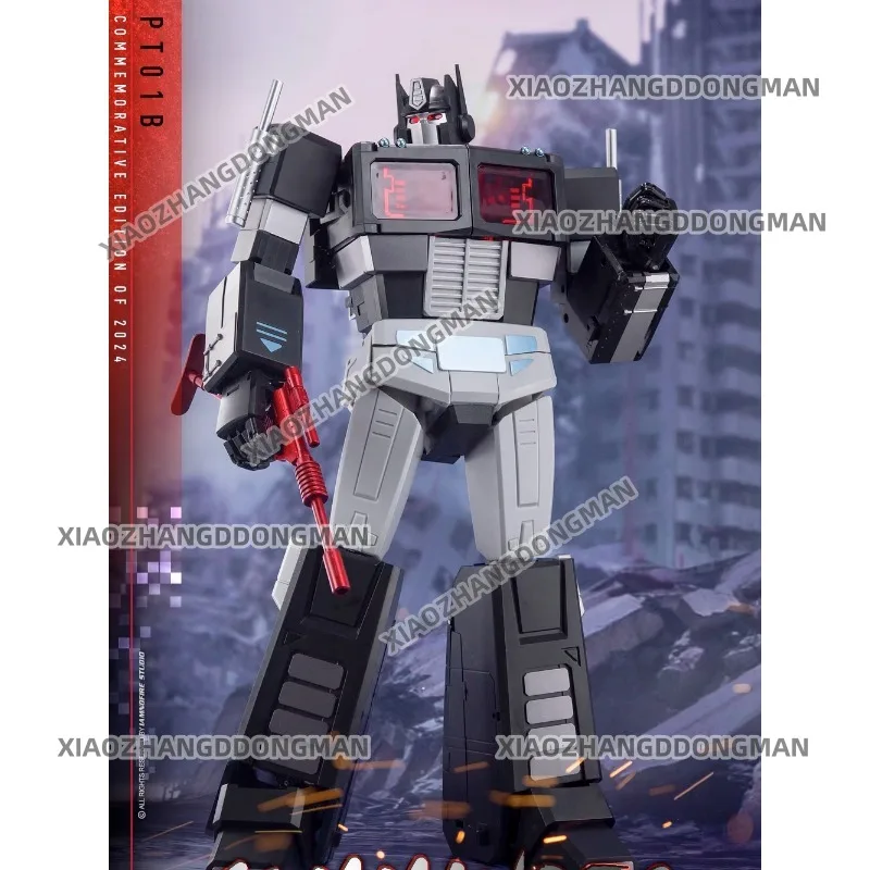 New Pangu Model PT-01B Commander Optimus OP Pillar Large Scale G1 Alloy Dark Color Movable Transformation Toy