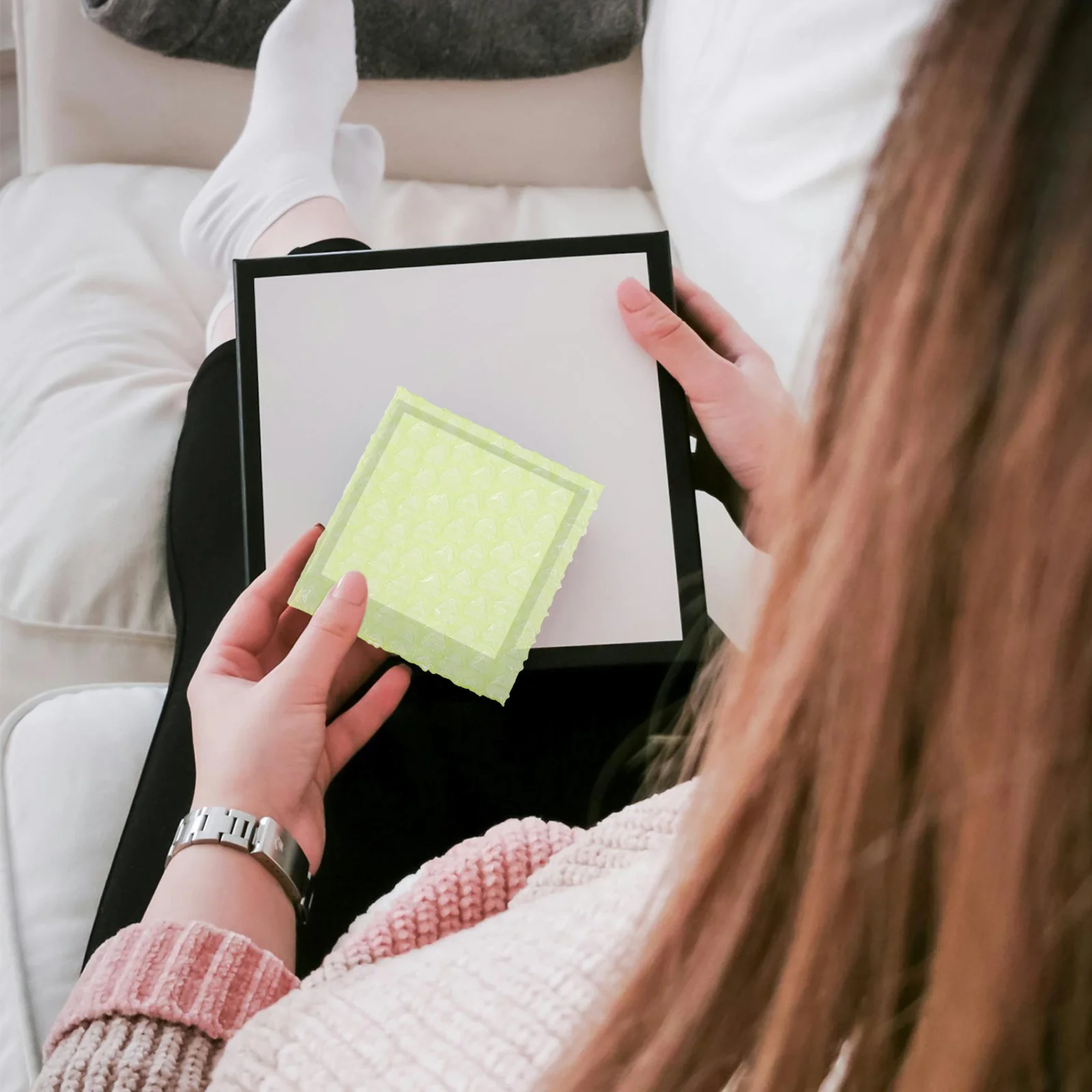 100Pcs Heartshaped Bubble Envelope Thickened Padded Bag for Fragile Items Shipping Protection Mailing Supplies