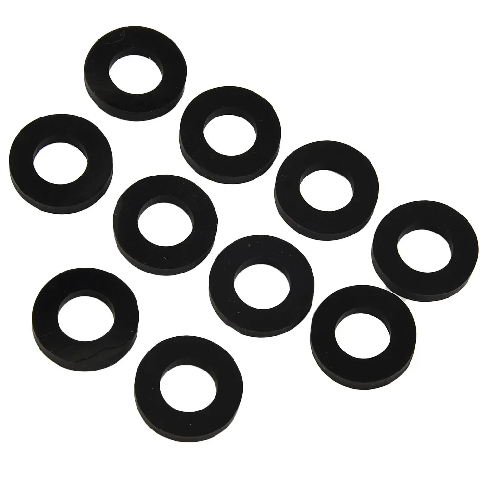 Silicone Rubber Gasket 0.3 Cm Thickness 10Pcs Black For Sodaclub Repair Adapter Kit Replacement Seals Oil-Water Separators