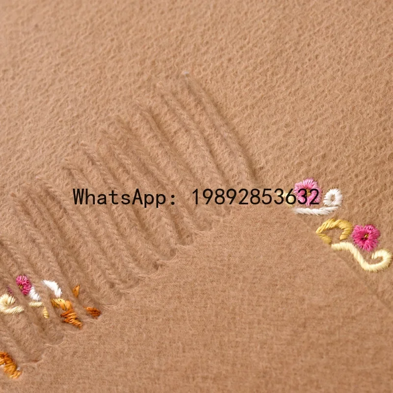Suzhou embroidered cashmere scarf 2025 winter new warm women's pure cashmere shawl