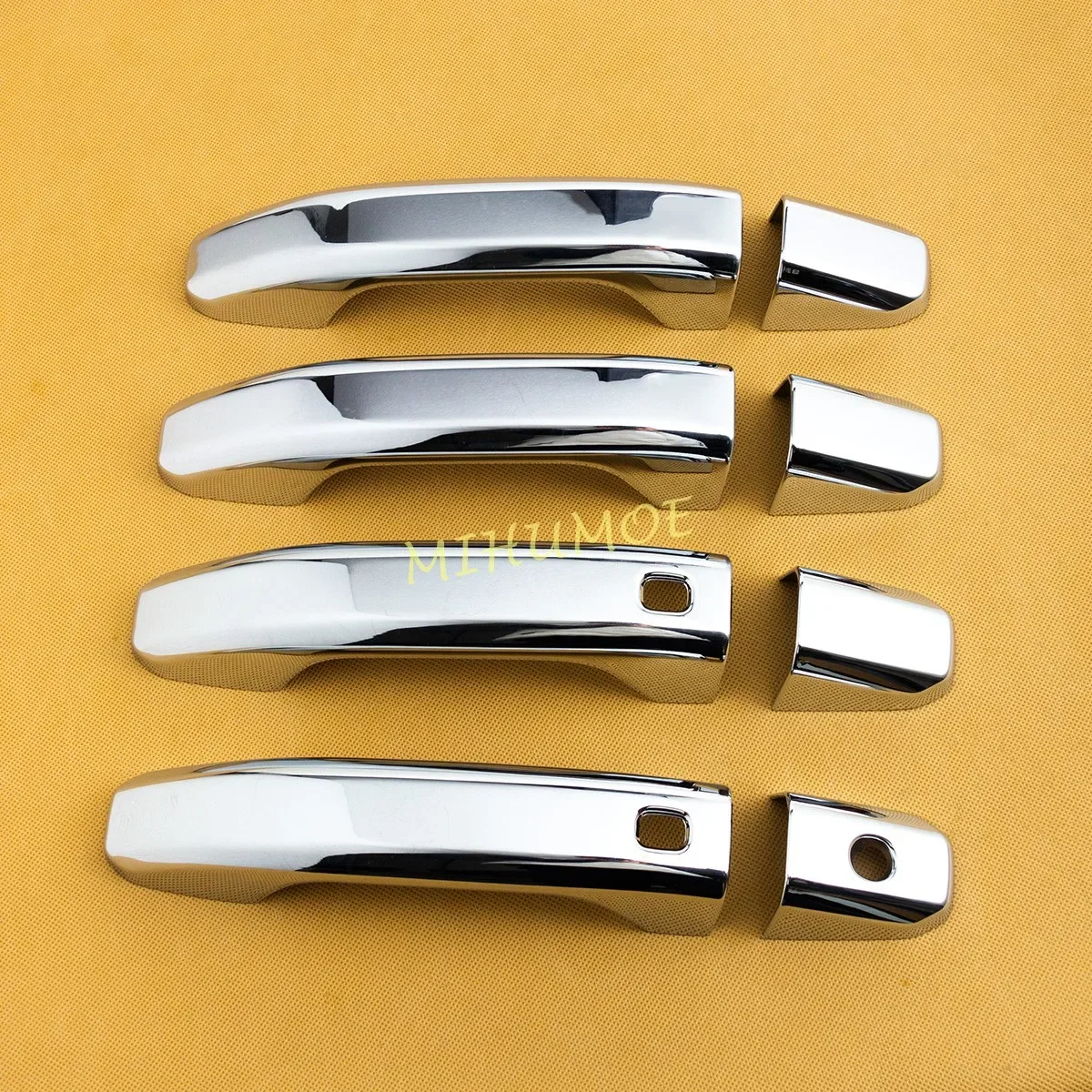 2 الذكية ثقب المفتاح كروم غطاء مقبض الباب أنيق ل سيلفرادو كولورادو تاهو الضواحي جي إم سي سييرا 1500 2500HD 3500HD كانيون #2