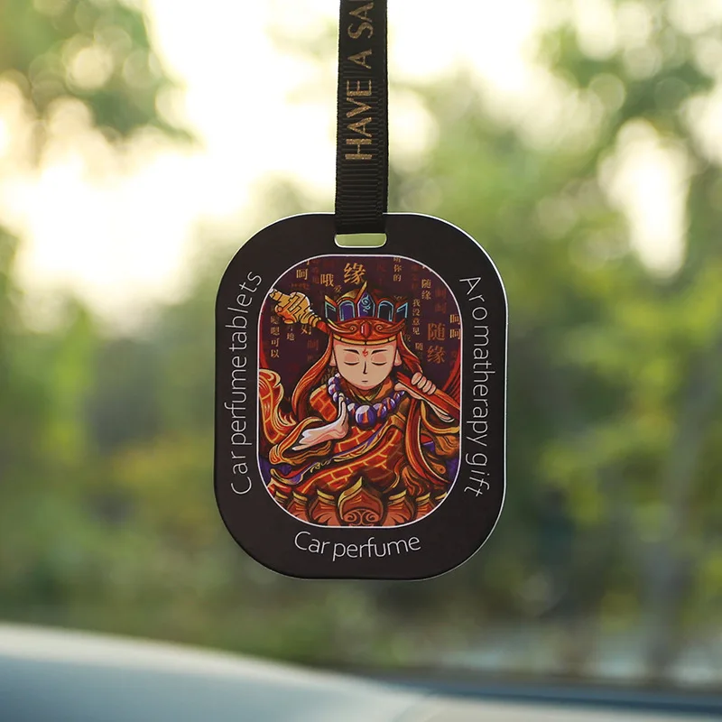 Chinese Car Fragrance Sun WuKong Care Longlasting Aromatherapy Fragrance Piece Solid Balm perfume Pendant Decoration Fragrances