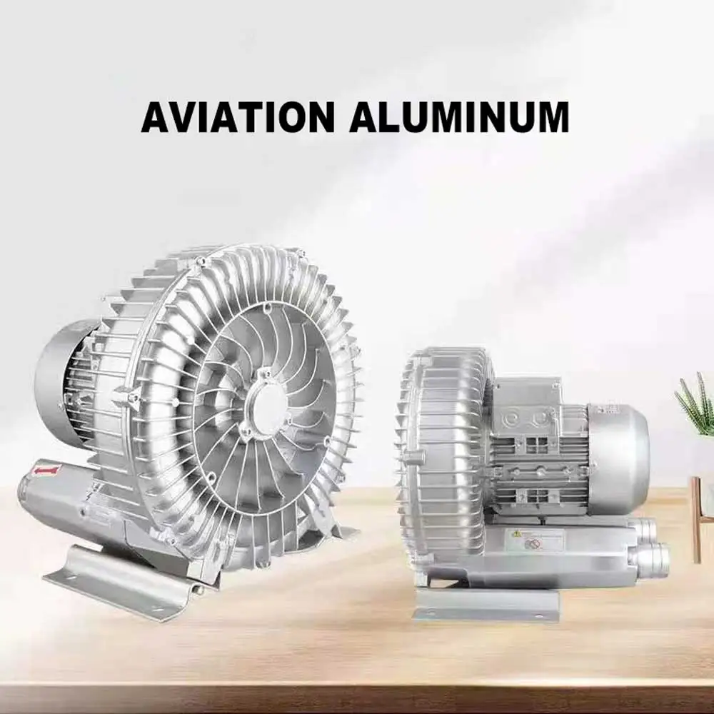 Industrial Powerful Blower 250~750W High Pressure Centrifugal Vortex Fan Vortex Air Vacuum Pump Fish Pond Aerator 220V/380V