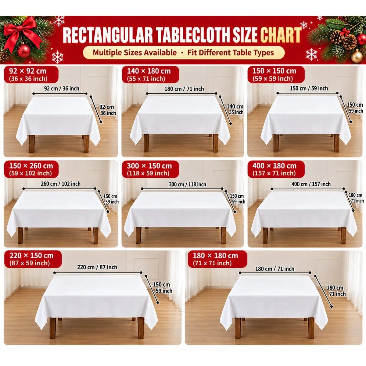 1 square tablecloth, nativity scene print polyester tablecloth, red fruit snowflake night manger pattern